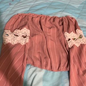 Fashion nova pink crop top